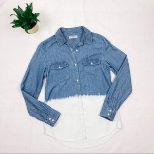 BYCORPUS | UO Two-tone Denim Shirt